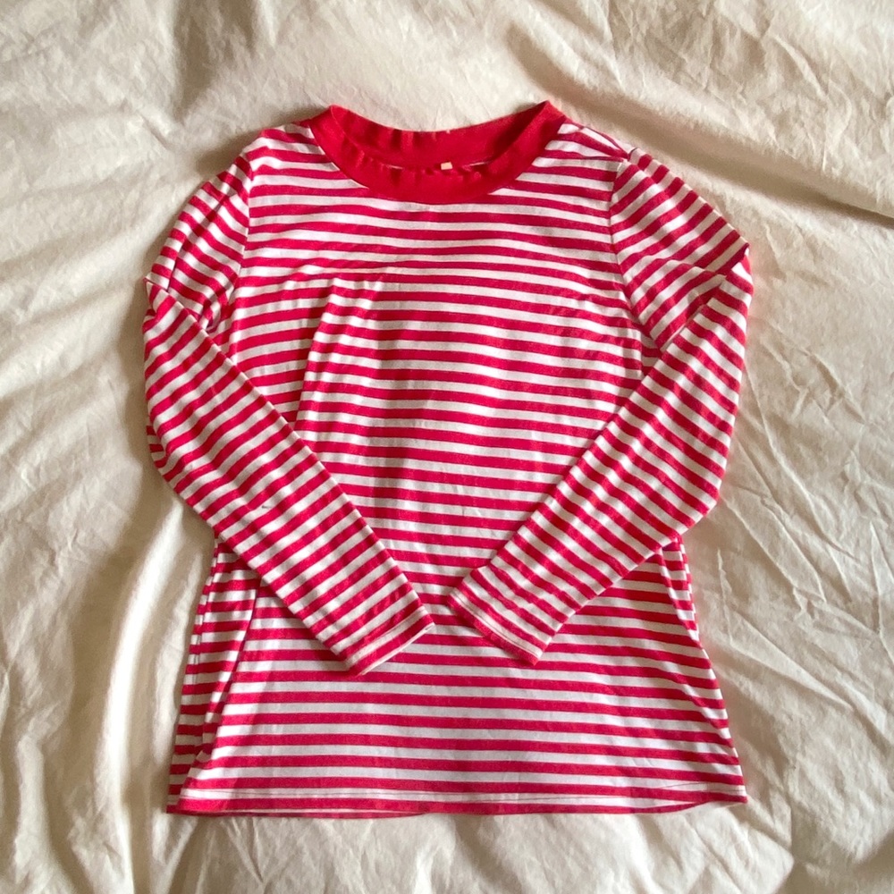 Striped Red & White Shirt